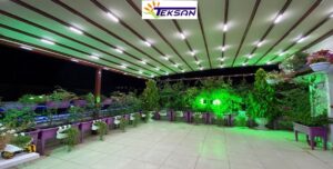 Elektrikli Katlanır Işıklı Tente